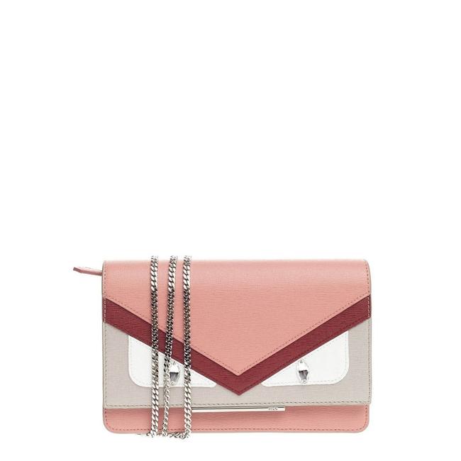 Fendi Wallet on Chain Monster Leather Shoulder Bag 