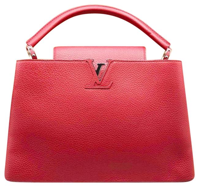 Fendi Capucines New Mm Red Leather Shoulder Bag 