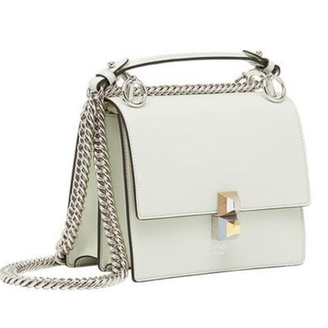 Fendi New Kan Opale Calfskin Leather Shoulder Bag 