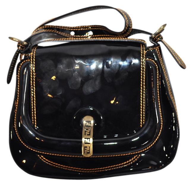 Fendi Patent Leather Shoulder Bag 