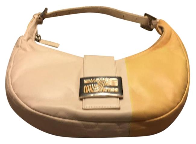 Fendi Peach Leather Shoulder Bag 