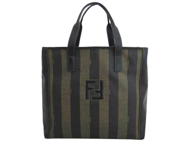 Fendi Pecan Handbag Ladies Mens E44495d Black   Brown Leather Shoulder Bag 