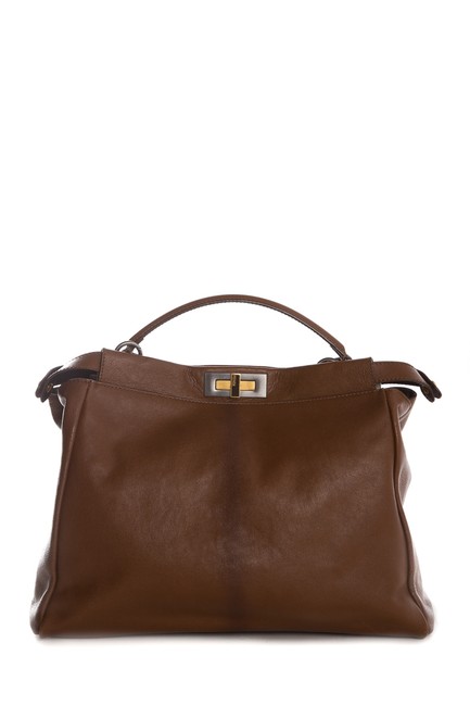 Fendi Peekaboo Brown Shoulder Bag 