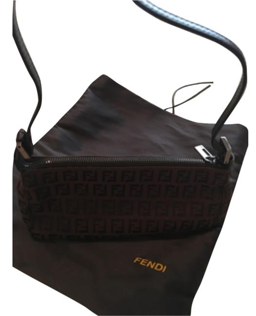 Fendi Pochette Dark Brown Shoulder Bag 