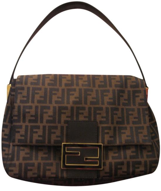 Fendi Print Canvas Shoulder Bag 