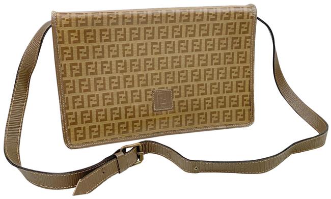 Fendi Rare Vintage Zucca Pvc Shoulder Bag 