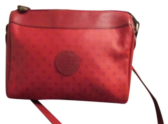 Fendi Red Leather Shoulder Bag 