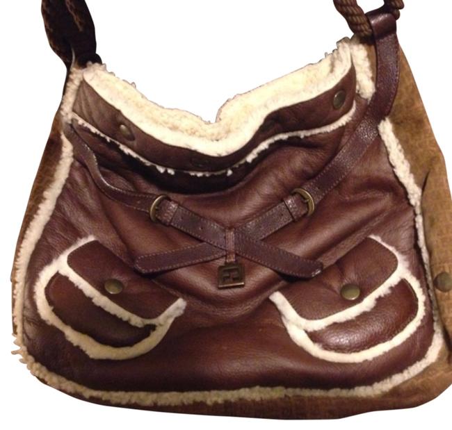 Fendi Shearling Shoulder Bag 