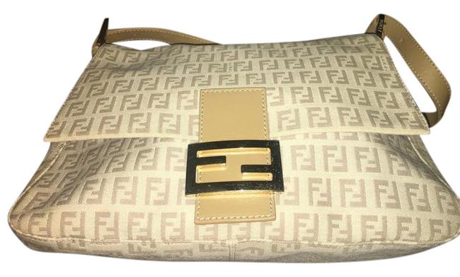Fendi Signature Beige Shoulder Bag 
