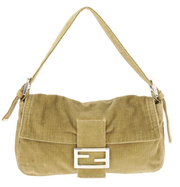 Fendi Small Mama Forever Brown Corduroy Shoulder Bag 