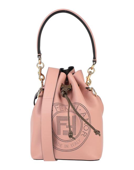 Fendi Small Mon Tresor Pink Lamb Leather Shoulder Bag 