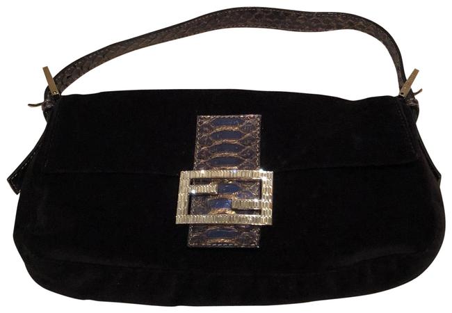 Fendi Clutch Snakeskin Detail Shoulder Bag 
