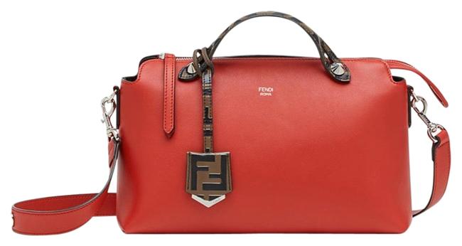Fendi The Way Red Calfskin Leather Shoulder Bag 