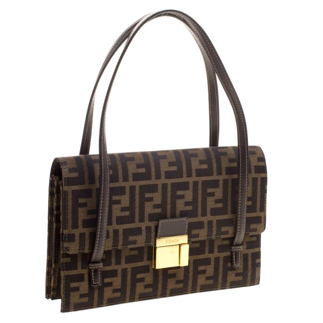 Fendi Tobacco Zucca Canvas Brown Fabric Shoulder Bag 