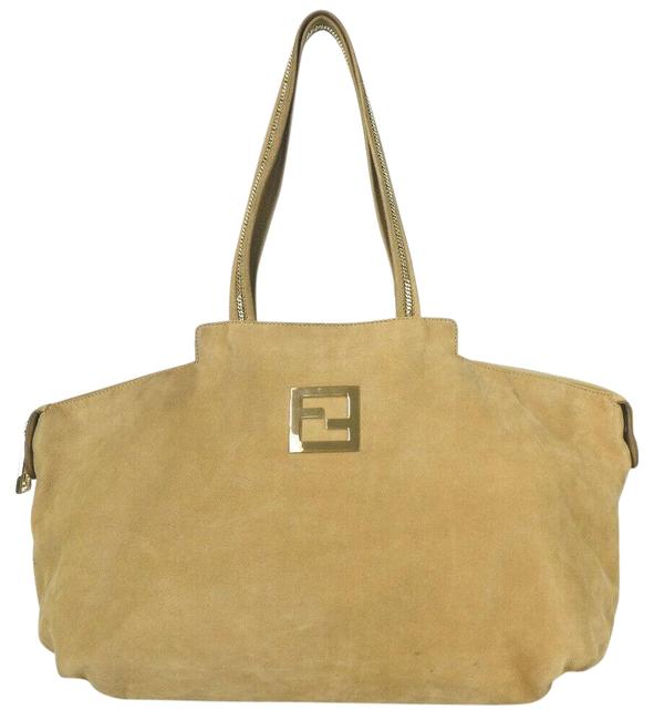 Fendi Tote Leather #4444f68 Tan Shoulder Bag 