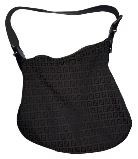 Fendi Unique Tote Fabulous Brown Canvas Shoulder Bag 