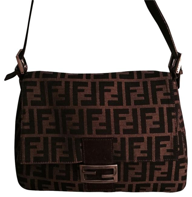Fendi Unknown Signature Color Fabric Shoulder Bag 