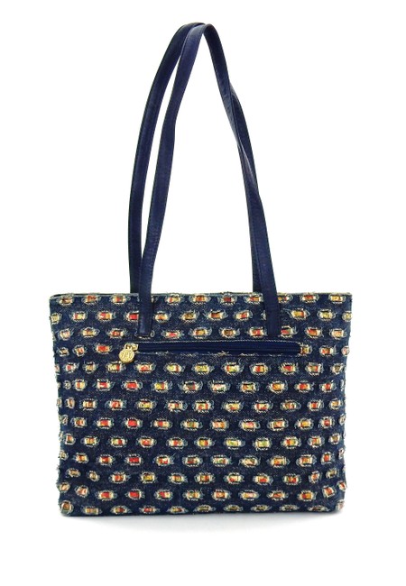 Fendi Vintage Blue Denim Shoulder Bag 