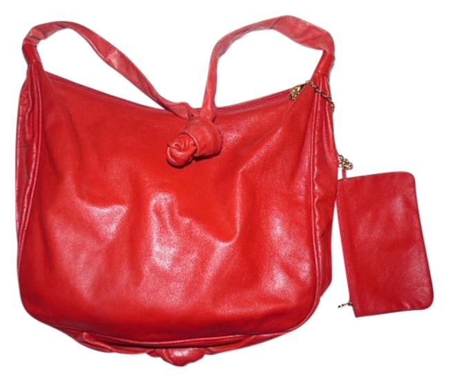 Fendi Vintage Purses Designer Purses Red Leather Shoulder Bag 