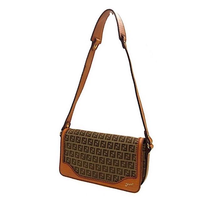 Fendi Vintage Zucca Pattern Shoulder Bag 