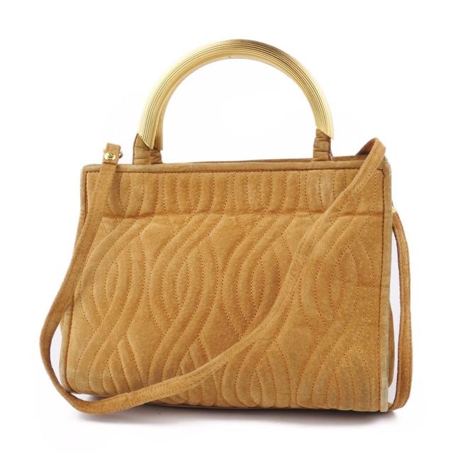 Fendi Womens Handbag Camel   Gold Leather Shoulder Bag 