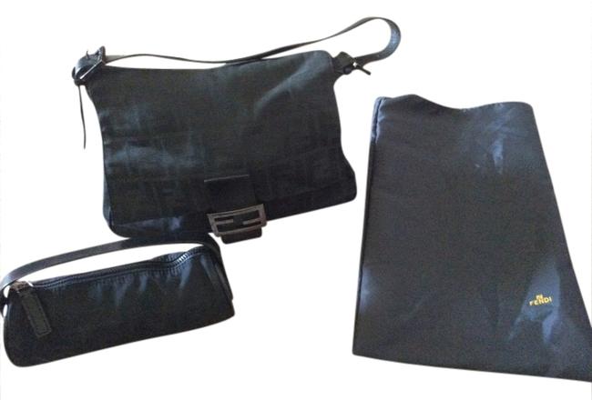 Fendi Zucca Black Shoulder Bag 