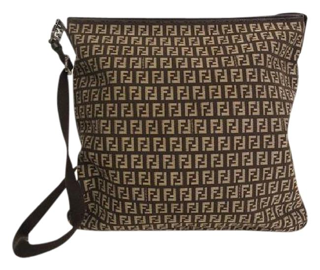Fendi Zucca Canvas Shoulder Bag 