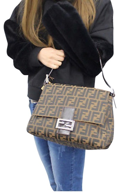 Fendi Bucket Zucca Jacquard Shoulder Bag 