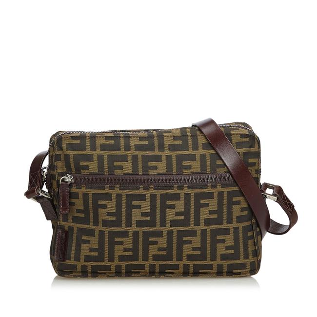 Fendi Crossbody Zucca Jacquard Brown Blend Shoulder Bag 