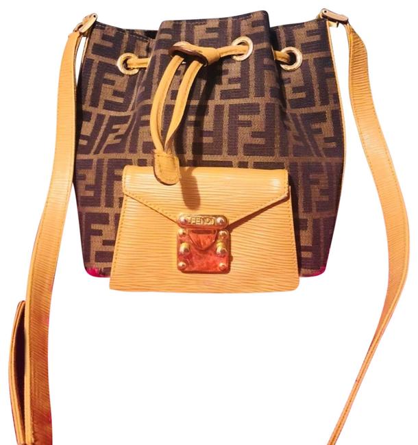 Fendi Zucca Monogram Rare Brown Shoulder Bag 