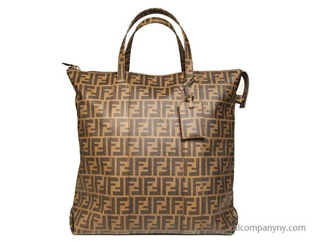 Fendi 123ty Brown Leather Tote 