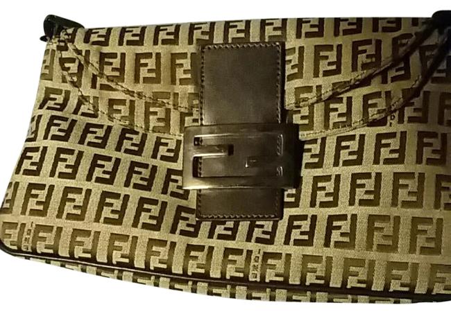 Fendi 2119 8br009 019 Canvas Baguette 