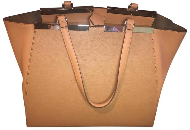 Fendi 3jours Medium Tan Leather Tote 