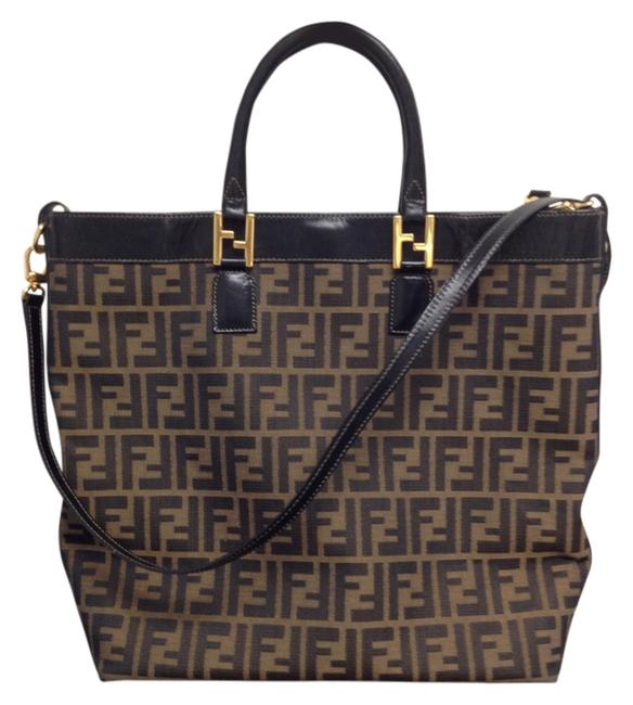 Fendi Shoulder XL #4700 Large Logo Ff Zucca Tote Work Pink WeekendTravel Bag 