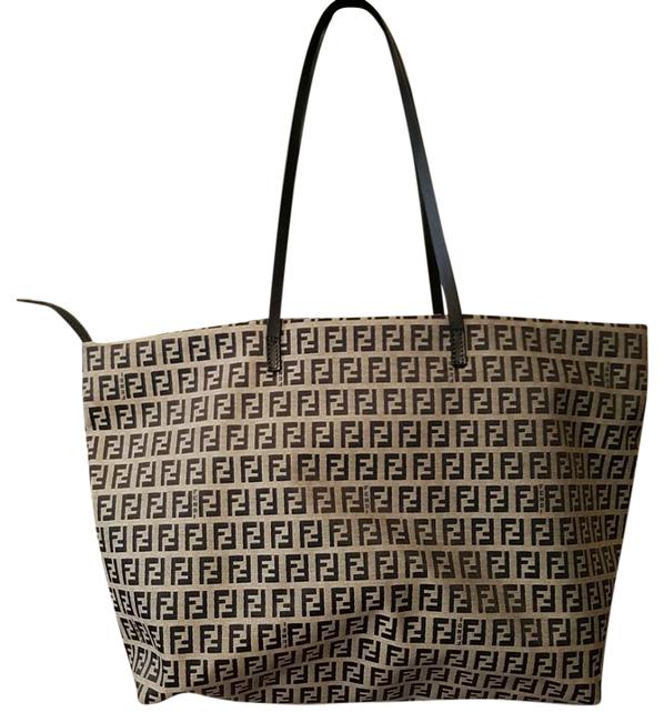 Fendi 8bh025 009 Canvas Tote 