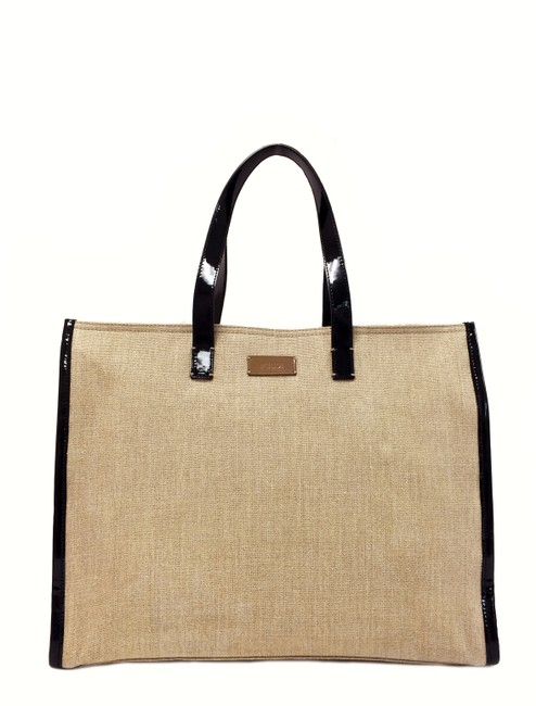 Fendi 8bh244 Hemp Raw Yellow Canvas Tote 