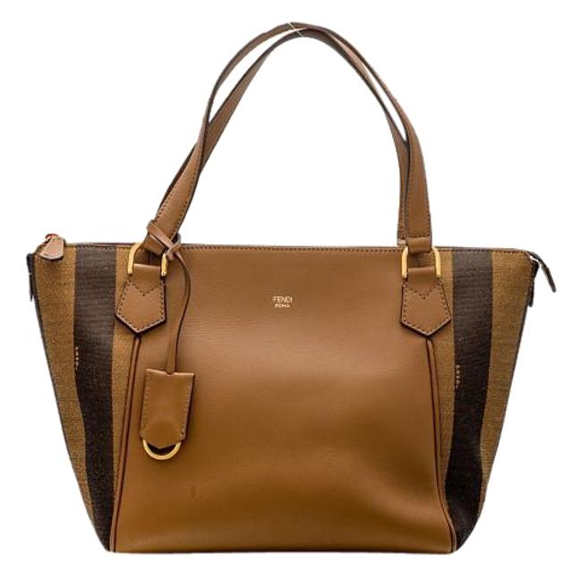 Fendi 8bl127 00q0z Brown Leather Shoulder Bag 