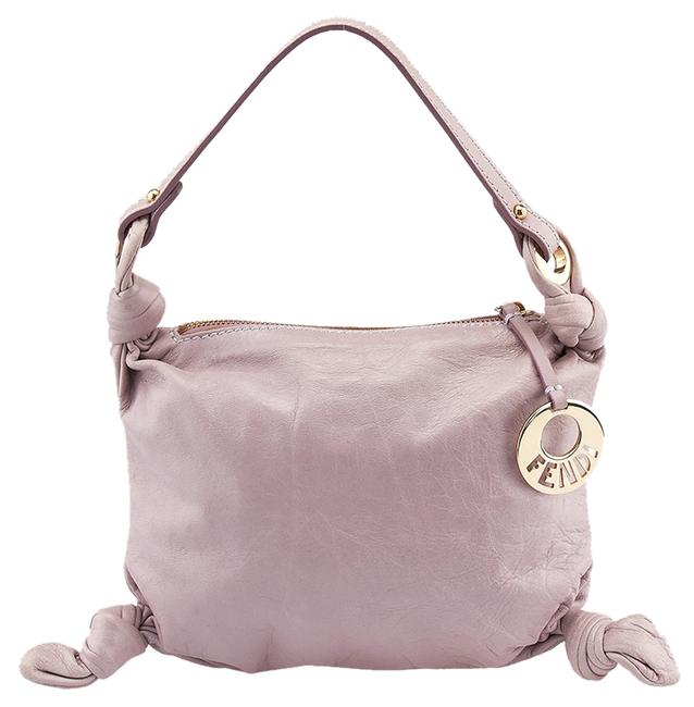 Fendi 8br415 Pochette 57357 Pink Leather Shoulder Bag 