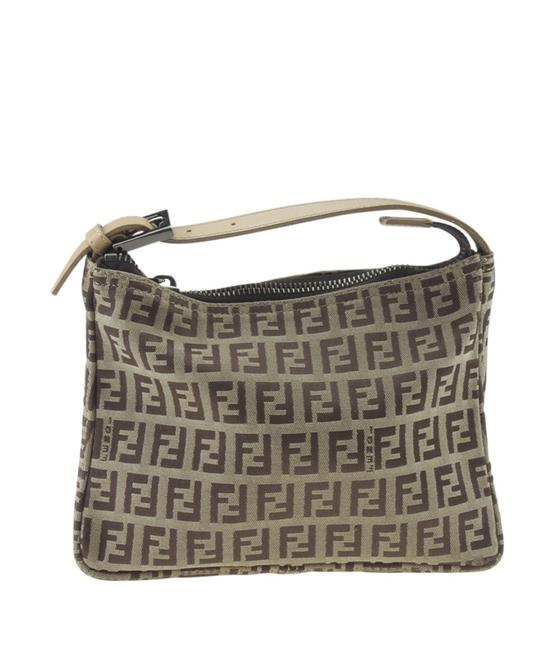 Fendi Accessories Pouch Zucca 167004 Brown Canvas WeekendTravel Bag 