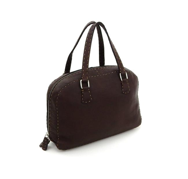 Fendi All Brown Leather Tote 