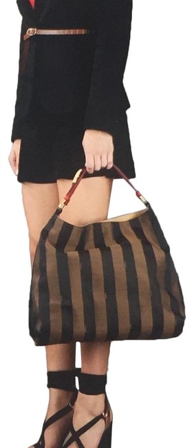 Fendi Hobo Bag Amare A Pequin Stripe Tote 