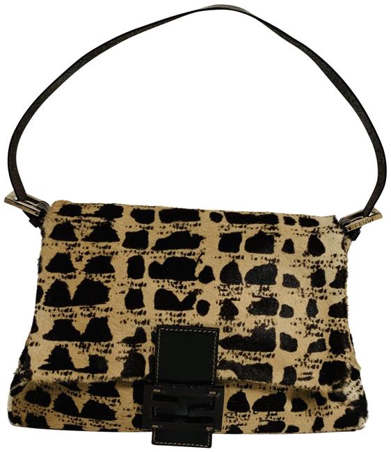 Fendi Animal Print Pony Fur Baguette 