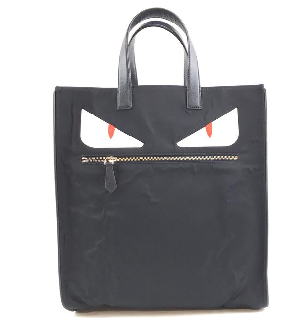 Fendi Bag #31550 Monster Eyes Navy Nylon and Leather Tote 