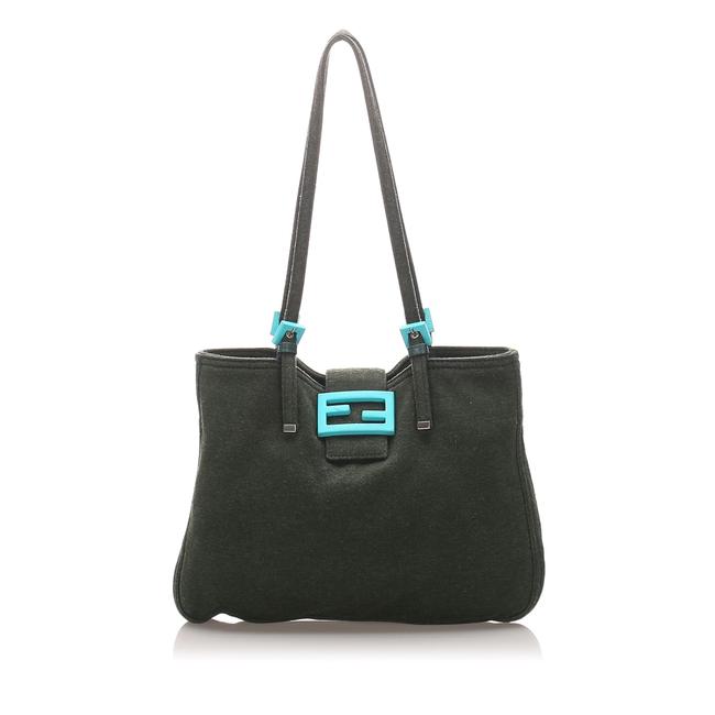 Fendi Bag Black Canvas Tote 