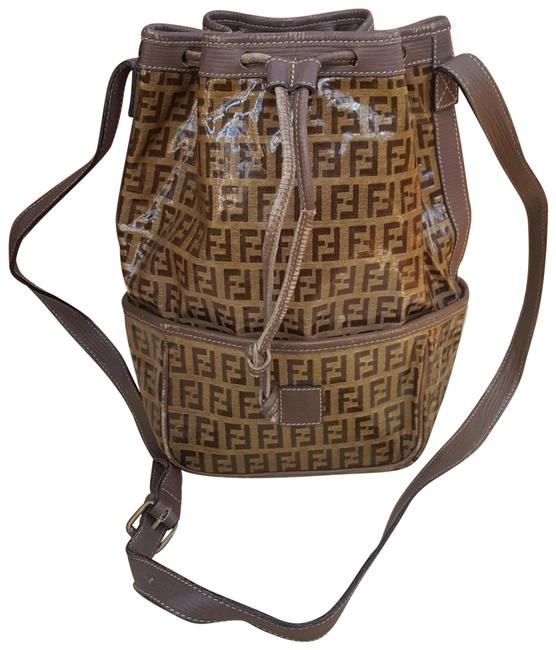 Fendi Bag Bucket Zucchino BucketTote Brown Varnished Tote 