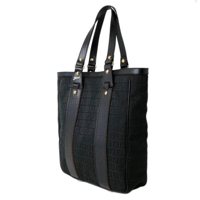 Fendi Bag Pattern Black Zucca Tote 