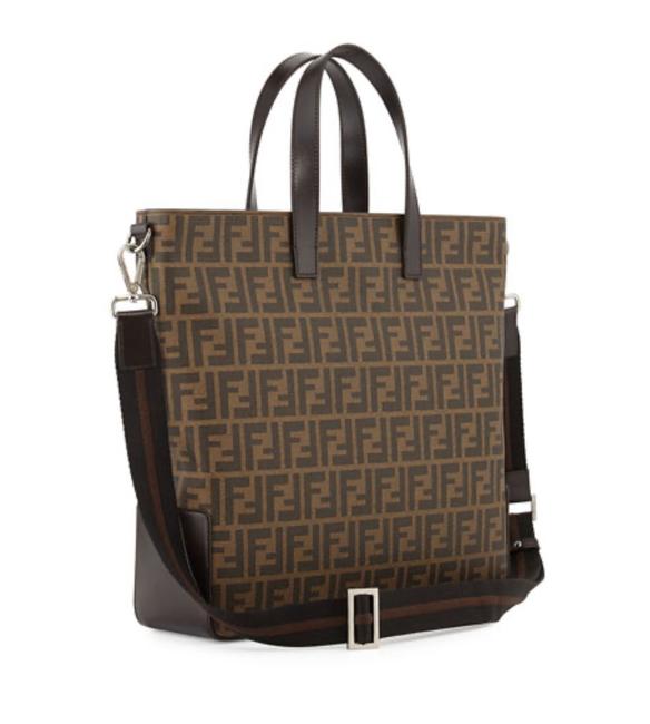 Fendi Bag Zucca Brown LeatherCanva Tote 