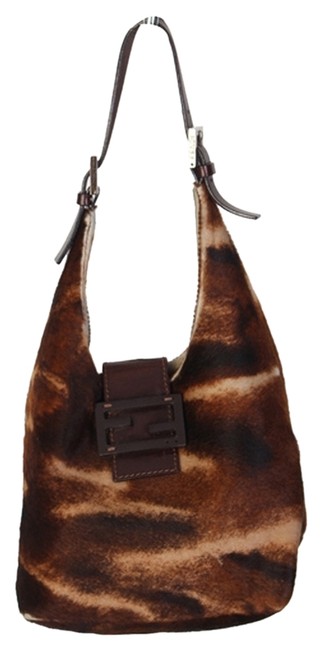 Fendi Baguette Browns Fur Tote 