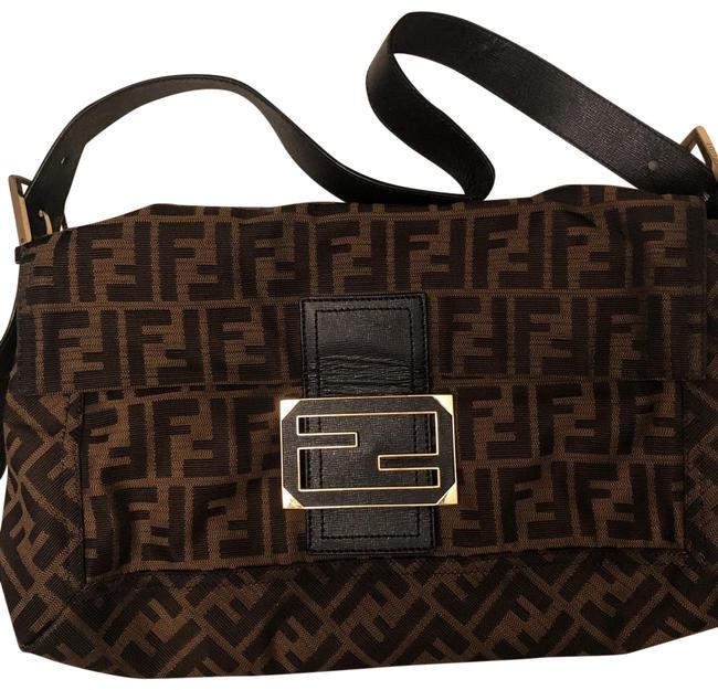 Fendi BaguetteMatrio Tobacco Canvas Baguette 