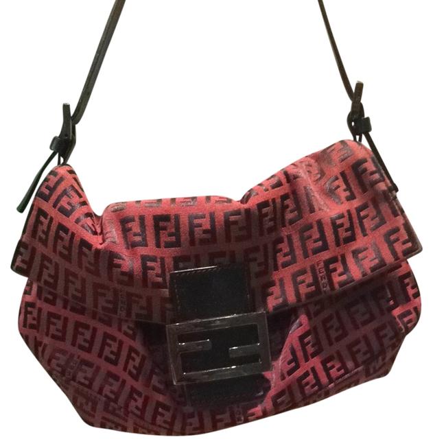 Fendi Black and Red Shoulder Bag 